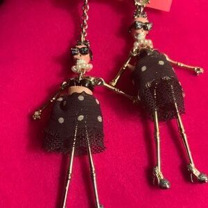 Betsey Johnson Film Noir Mismatched Earrings - 9